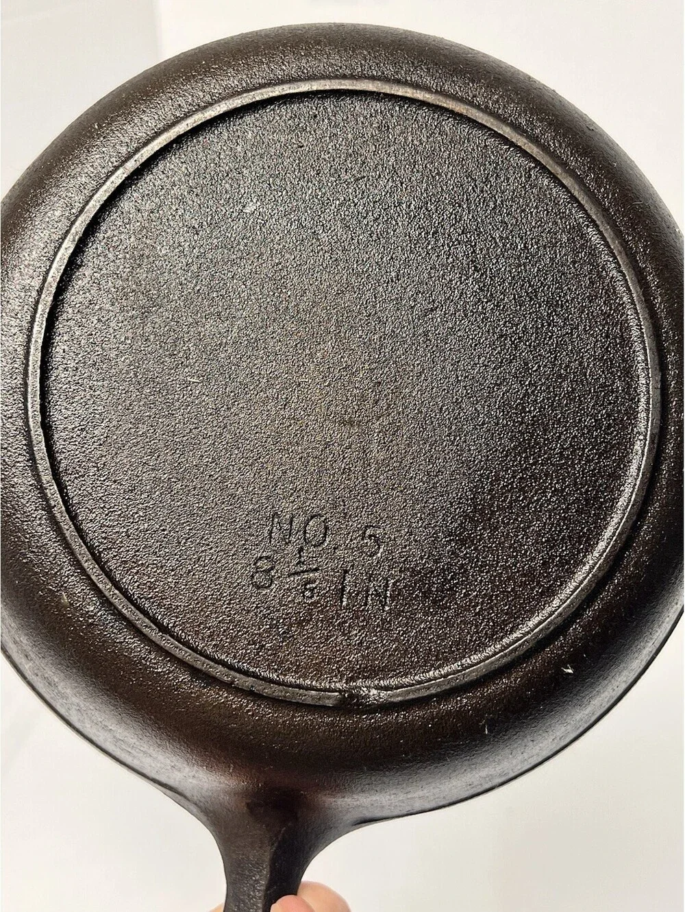 Unmarked Birmingham Stove 8-1/6 Inch Cast Iron Skillet Single Notch 1930’s